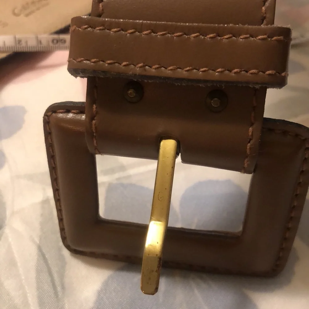 Vintage Calderon Belt Women’s Size S (25-28”/1.75”) Leather Brown 31” in length